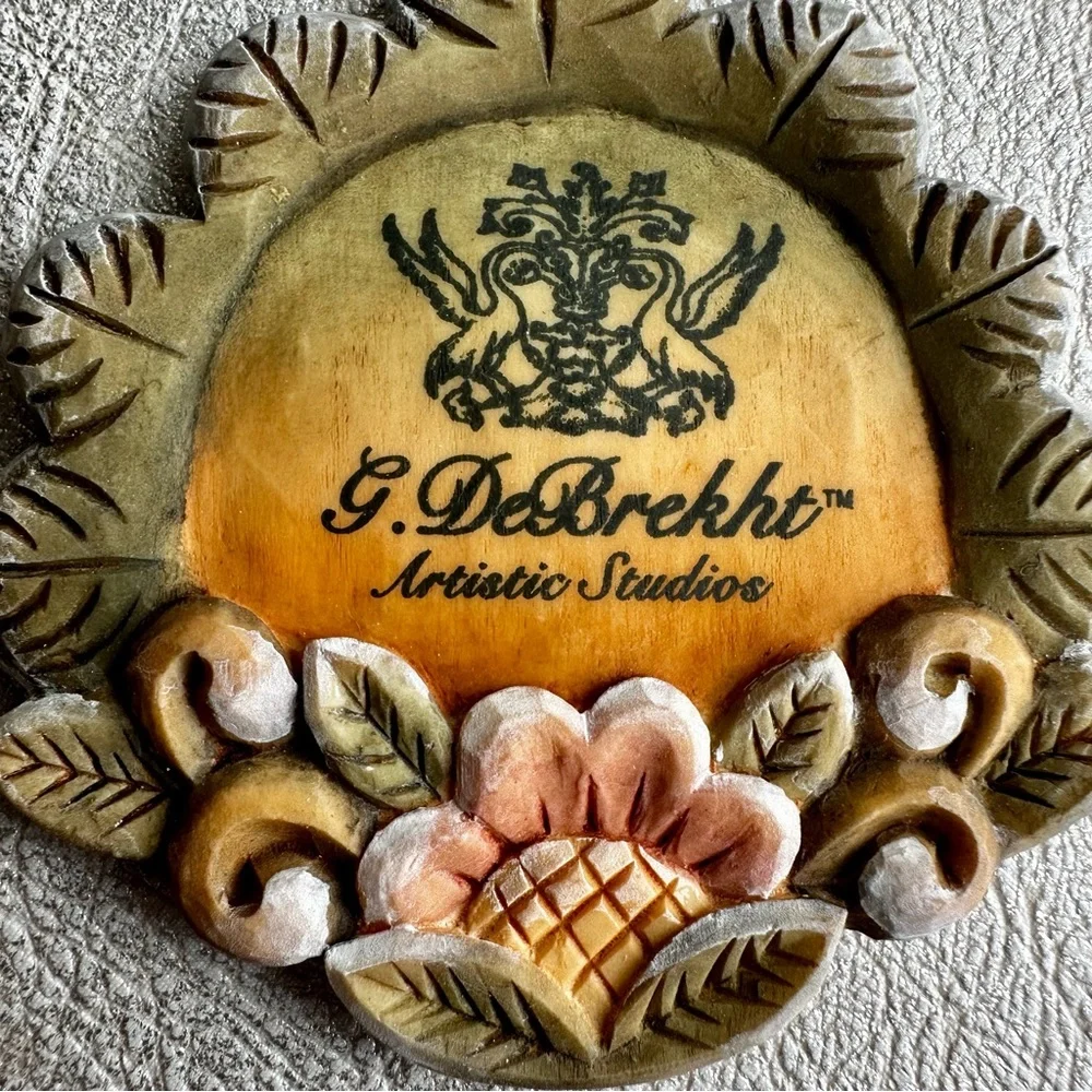 G.DEBREKHT Hand Painted Debrekht Flower Ornament Brand New